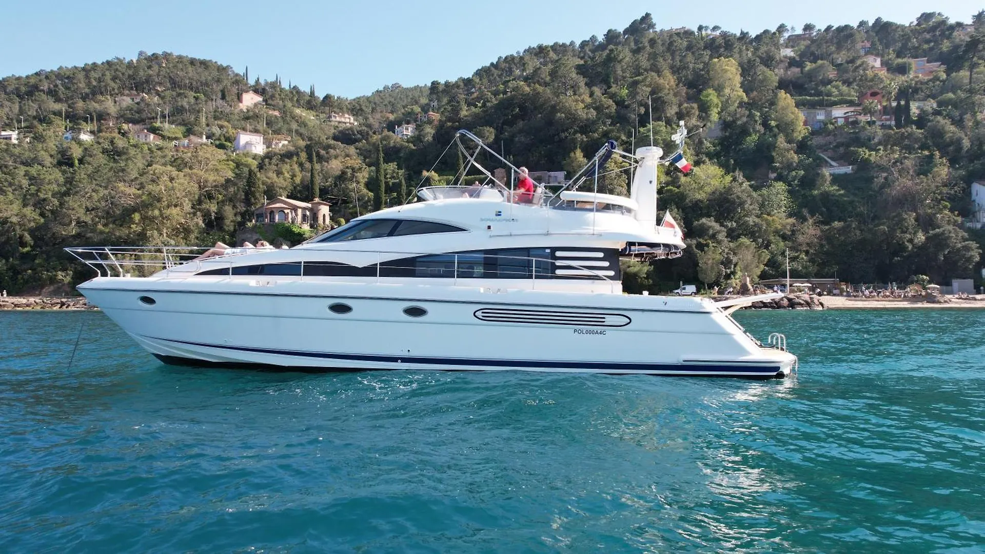 Superbe Yacht Dans Le Port De Cannes